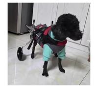 Adjustable Rear Leg Wheelchair for Dogs Lightweight Mobility Support with Harness Extra Small Size in RedEnhance Your Dog's Mobility Today!