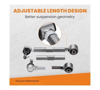 Adjustable Rear Toe Control Arms Compatible with Lexus IS300 GS300 GS400 GS430 Swing Arm Bushing Kit