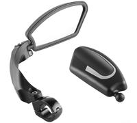 Adjustable Rearview Mirror For Bicycles Using Stainless Steel Construction And Wide Angle Reflection For Enhanced Safety(A)