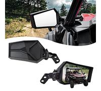 Adjustable Rearview Side Mirrors for Polaris General XP 4 1000, SAUTVS Folding Clear Rear View Side Mirrors for Polaris General 1000/4 1000 / XP 1000 / XP 4 1000 2016-2023 Accessories(2PCS)