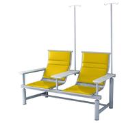 Adjustable Reclining Chair with IV Pole for Medical Waiting Rooms and Clinics