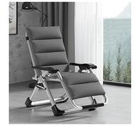 Adjustable Reclining Lounge Chair for Garden, Patio & Pool - Relaxing Armchair with Lie-Down Function, Supports Up to 150kg, Silver & Grey Color Options