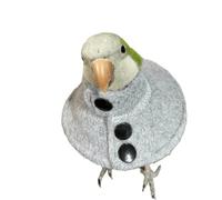 Adjustable Recovery Bird Cone Collar, Elizabeth Protective Collar, Safe and Practical Neck Sleeve for Preventing Bite and Licking Wound Healing with Snap Fastener Random Color(Small)
