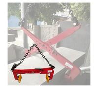 Adjustable Red Chain Link Lifting Clamps - Vertical Plate Clamp with Rubber Non-Slip Pad for Stone, Granite & Marble - Opens 13.4-31.1 in W(One Color-Opening 3.914.2 in)