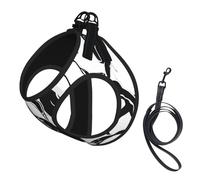 Adjustable Reflective Dog Harness Vest, Breathable Pet Walking Harness With Accessories Leash, Cute Baby Penguins Sketch, Secure No-Slip, Escape Proof, Step-in Pet Vest for Puppy, Cats, S