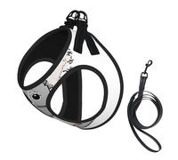 Adjustable Reflective Dog Harness Vest, Breathable Pet Walking Harness With Accessories Leash, Cute Koala MOM and Baby Print, Secure No-Slip, Escape Proof, Step-in Pet Vest for Puppy, Cats, S