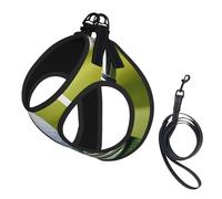 Adjustable Reflective Dog Harness Vest, Breathable Pet Walking Harness With Accessories Leash, Golf Club, Secure No-Slip, Escape Proof, Step-in Pet Vest Harnesses for Puppy, Cats, L