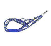 Adjustable Reflective Dog Sled Harness for Medium to Large Breeds - Weight Pulling Gear for Huskies and Skijoring for Sledding, Hiking(DEEP BLUE,3XL)