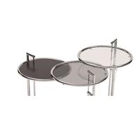 Adjustable replacement glass plate metal black for side table ClassiCon - CLASSICON ERSATZGLAS ADJ SCHW