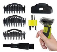Adjustable Replacement Trimmer one Blade guards, Adjustable Guide Comb Guard, 1/3/5mm Guide Combs and Protective cap, Includes 1 Nose Trimmers, Be Compatible With Philips Norelco OneBlade Handles
