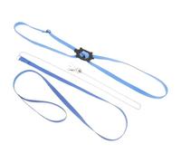 Adjustable Reptile Harness Leash for Lizard Turtle Walking Training Blue | Faux Leather Construction, Easy to Wear Design, Gentle against Skin, Side Ring, Suitable for Pet Owners