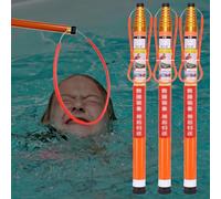 Adjustable Rescue Pole with Safe Hook, Emergency Life-Saving Rod for Swimming Pools, Docks & Water Safety Response