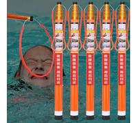 Adjustable Rescue Pole with Safety Hook for Swimming Pools, Docks, Water Emergency Response - Essential Life-Saving Gear