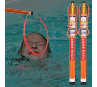 Adjustable Rescue Pole with Safety Hook for Swimming Pools, Docks, Water Emergency Response - Essential Life-Saving Gear