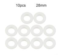 Adjustable resin plastic eyelet hand press for fasteners with inner diameter 15mm and outer 28mm, male and female self locking, eliminates rust and paint baking problems (10pcs white)