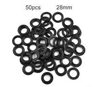 Adjustable resin plastic eyelet hand press for fasteners with inner diameter 15mm and outer 28mm, male and female self locking, eliminates rust and paint baking problems (50pcs black)