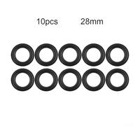 Adjustable resin plastic eyelet hand press for fasteners with inner diameter 15mm and outer 28mm, male and female self locking, eliminates rust and paint baking problems (10pcs black)