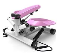 Adjustable Resistance Portable Twist Stair Stepper, with Bands and LCD Monitor Twisting Step Fitness Machine,C (C)