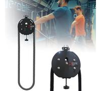 Adjustable Resistance Pull Rope Trainer,Resistance Trainer Machine,for Muscle Endurance and Upper Limb Fitness Training (Black)