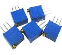 Adjustable Resistor,20PCS 3296 Potentiometer Kit High Precision 3296W Variable Resistor 100R -1M 200R 500R 1k 2k 5K 10K 20K 50K 100K 200k 500k(50 Ohm)