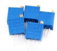 Adjustable Resistor,50pcs/lot 3296W Series 500R 1K 2K 5K 10K 20K 50K 100K 200K 1M Multi-Turn Potentiometer 10K Variable resistors with Box Set