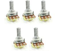 Adjustable Resistor,5PCS WH148 Potentiometer 1K 2K 5K 10K 20K 50K 100K 500K 1M 3Pin 20mm Shaft Linear Taper Rotary Potentiometer Variable Resistance(250K OHM)