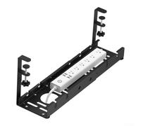 Adjustable Retractable For Cable Organizer Desk with Clamp Holder, No Drilling Installation, Metal Tray for Managing and Organizing Desk For Cables (Black)