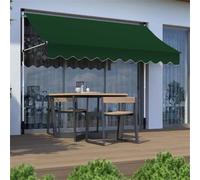 Adjustable Retractable Patio Canopy with Crank HandleCustomizable Angle & Height for Outdoor Spaces Ideal for Decks Patios and Sun Protection