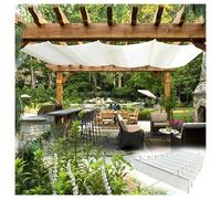 Adjustable Retractable Wave Sun Shade, UV Protection Awning for Patio, Veranda, Yard, Garden, Size: B2.6*L4m, Outdoor Sun Protection Canopy