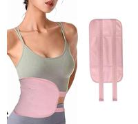 Adjustable Reusable Castor Oil Pack Wrap for Skin Comfort & Relaxation - Pink (Oil Not Included)