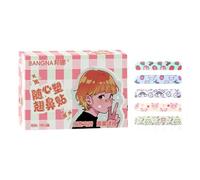 Adjustable Reusable Nose Shaper Strips, Memory Spine Cute Pattern Bridge Lifter, Pain Skin-Friendly for Sticker