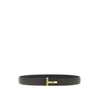 Adjustable Reversible Hammered Leather Belt - male - Tom Ford - Belts - Black - 115 CM - Accessories 115 CM