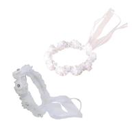 Adjustable Ribbon Flower Floral Headpiece Wedding Headdress Festivals Party Photo Props For Princess Girls