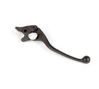 Adjustable right brake lever for KAWASAKI, SUZUKI, and TRIUMPH in black.