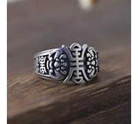 Adjustable Ring For Women,S Sterling SilverSilver Retro Distressed Bat Character Pattern Ethnic Punk Adjustable Open Knuckle Tail Ring Finger Joint Toe Ring Jewelry For Women Girls Gift Wedding