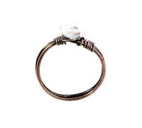 Adjustable Rings For Women, 1Pcs Natural Crystal Ring For Women Thumb Band Adjustable Irregular Cut Gemstone Ring Band Handmade Spiritual 7 Chakra Jewelry Gifts For Women Men Clear Quartz