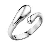Adjustable Rings For Women Water Drop Ring Personality S925 Silver Plated Hand Jewelry Korean Version Of Water Drop Ring Jewelry Silver Thumb Rings For Women (, A)