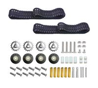 Adjustable Robot Tank Treads Kit with Drive Gears & Pin Removal Tool - Durable Tracks for DIY RC Cars, Robotics Projects, and Model Vehicles