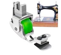 Adjustable Rolled Hemmer Presser Foot,Adjustable Sewing Machine Foot - Craft Accessories for Piping Knits Blind Embroidery Rolled Leather Work Gathering