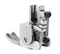 Adjustable Roller Presser Foot Sewing Machine Foot Rolled Hem Presser Foot for Leather Thick Fabric Cloth Gathering Pleats Ruffles Serged Edge Hemming Tool for Sewing Crafts
