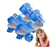 Adjustable Roller Skates - Children's Inline Boots, Beginners Skating Shoes, Reinforced Frame Support, Smooth Glide, Breathable Liner Pads for Learning Balance Control or Tricks During