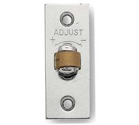 Adjustable Rollerbolt Catches with Brass Roller - 36mm Satin Nickel Finish