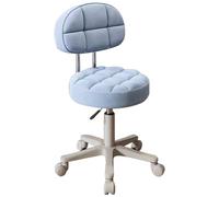 Adjustable Rolling Chair - Ergonomic Design for Comfortable Seating in Salon, Living Room, and Bedroom
