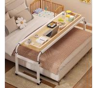 Adjustable Rolling Laptop Desk - Height & Width Adjustable Bedside Table for Home, Hospital, Meals & Workstation - le Stand-Up Cart for Ultimate Convenience