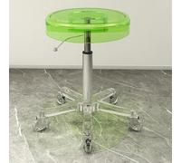 Adjustable Rolling Salon Stool with Height Lift and 360° Wheels, Durable Round Base for Spa and Medical Use