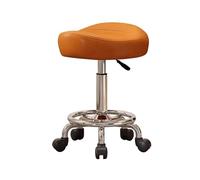 Adjustable Rolling Stool Chair with Wheels, 48-58 cm Height, 360° Swivel Saddle Stool for Hairstylists, Beauty Salons, Tattoo Artists - ge Color
