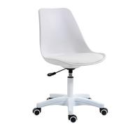 Adjustable Rolling Stool with Back Support 18" 24" Counter Height Salon Chair for Hair Stylists & Tattoo Artists8 Colors Available (White)