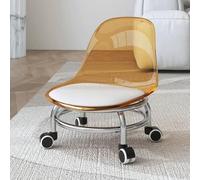 Adjustable Rolling Stool with Back Support, 360 Degree Swivel Wheels for Comfortable Seating in Office, Home, and Massage Therapy