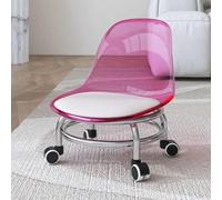 Adjustable Rolling Stool with Back Support, 360 Degree Swivel Wheels for Comfortable Seating in Office, Home, and Massage Therapy