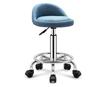 Adjustable Rolling Stool with Backrest and Swivel for Salon Spa Tattoo Shop Height Adjustable Chair for t and li